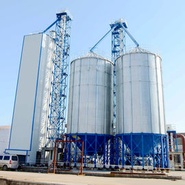 Metal Grain Silo With Bucket Elecator Batch Circular Dryer Continuous Drying Tower