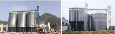 Cone Bottom Steel Grain Silo For Flour Production Industry High Efficiency