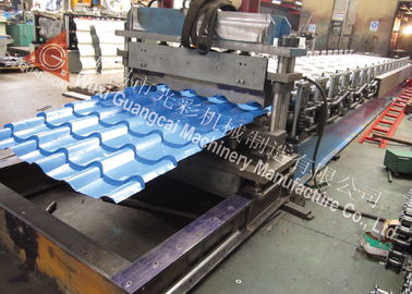 Corrugated Iron Roofing Sheet Making Machine With PLC Control Cabinet