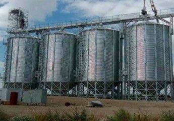 Galvanized Spiral Steel Silo / Large Capacity Grain Storage Silo Industrial