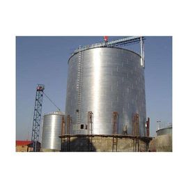 2000 Ton Galvanized Farm Steel Grain Silo With Conveying System Corn Rice Storage